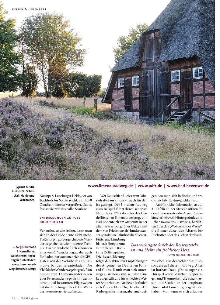 Artikel im Magazin URBANES (Hamburg) Seite 3